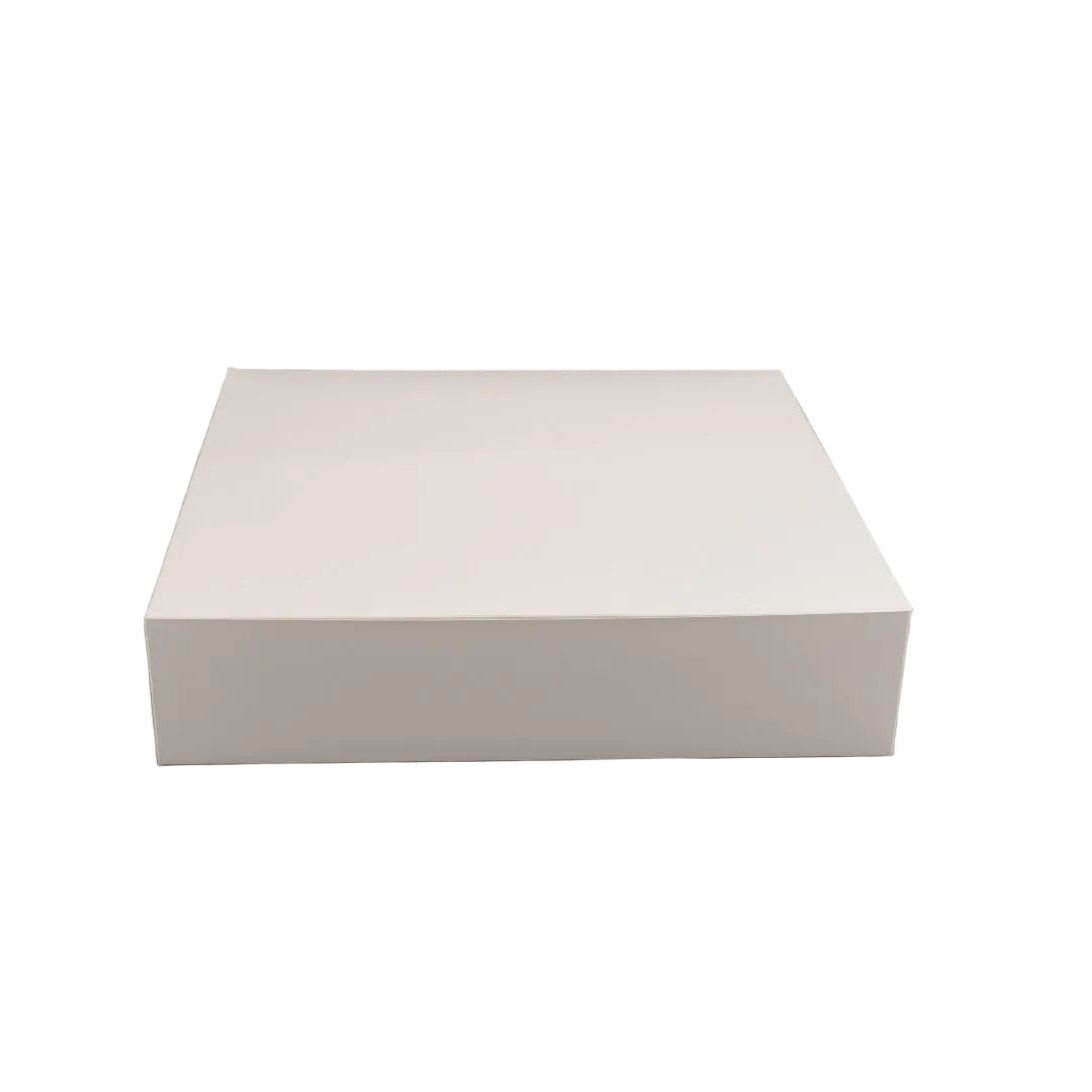Stapled 50-pack of 36x36x8 cm biodegradable cardboard gebaksdoos karton for bakery cakes and pastries