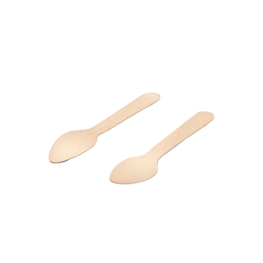 FSC 100% biologisch houten koffielepels van 110mm in doos voor horeca en catering