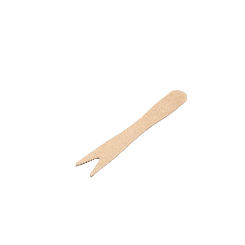 Bulk pack of 10,000 FSC certified biodegradable wooden snackvorks 85mm for eco-friendly disposable use