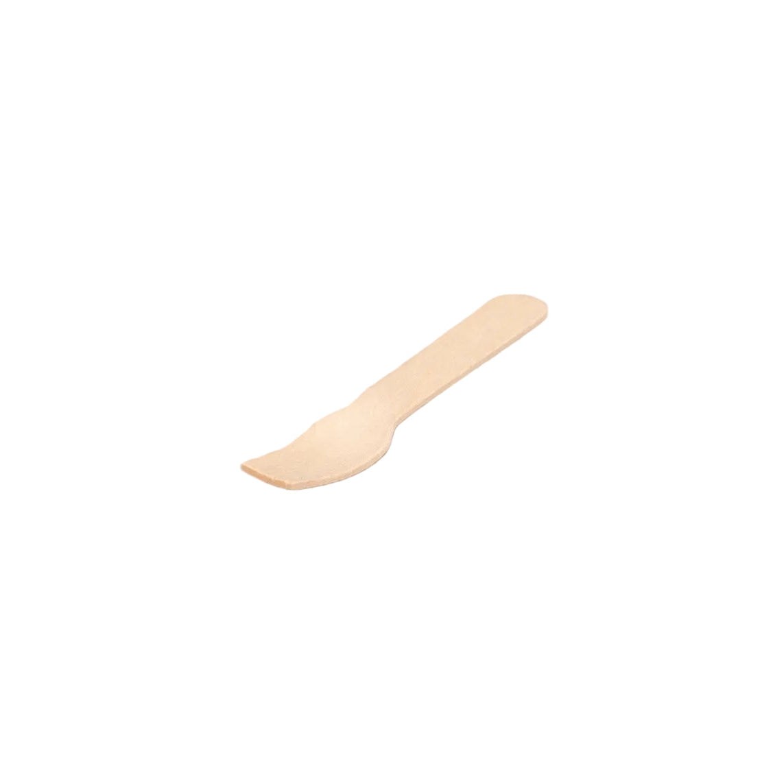 Stack of 10000 biodegradable wooden ijslepel ice scoops 96mm FSC certified eco-friendly dessert spoons
