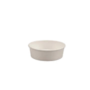 White 500ml Salade Poke Bowl food container, 150mm diameter, sustainable and recyclable packaging, ideal for salads and poke bowls