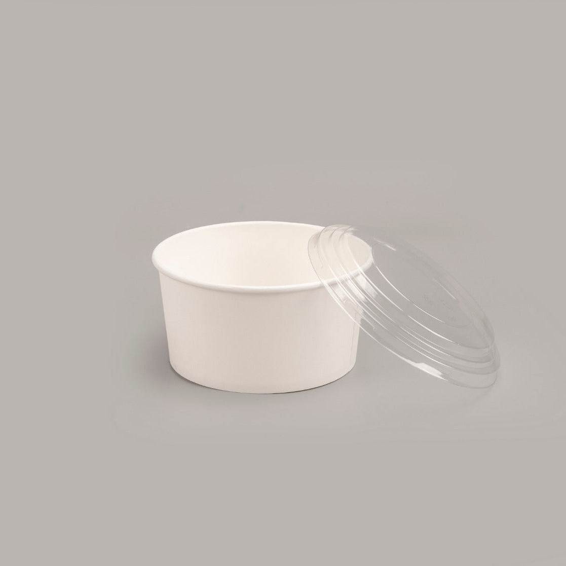 300x white 1000ml Salade Poke Bowl eco-friendly takeaway bowls stacked