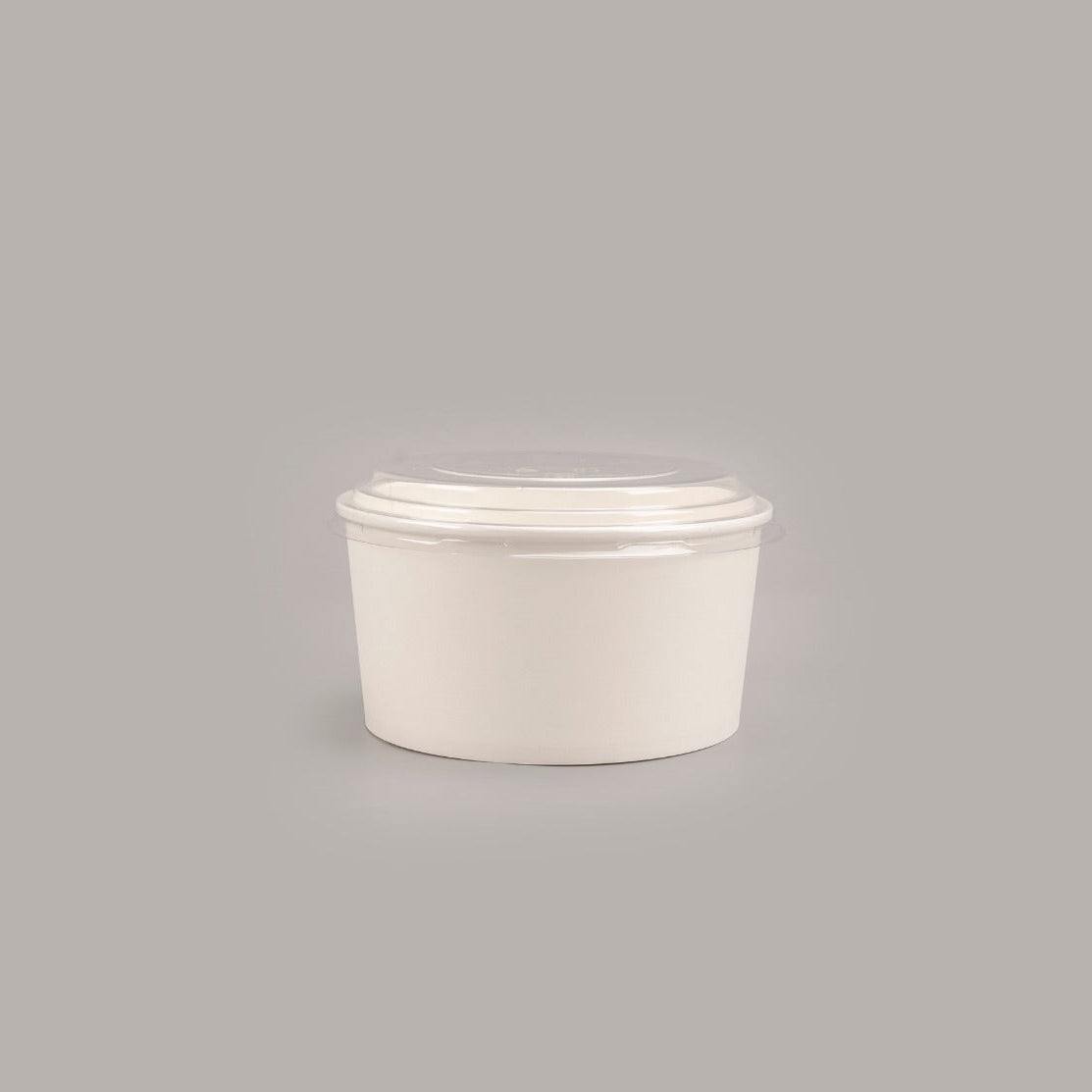 300x white 1000ml Salade Poke Bowl food-safe recyclable takeaway bowls