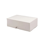 100 witte gebaksdozen van karton 24x16x8 cm stapelbaar en recyclebaar