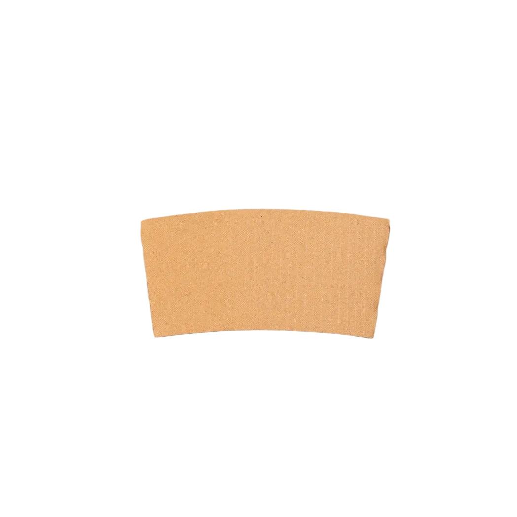 1000 biodegradable sleeves for 360cc coffee cups made from recyclable cardboard providing heat protection and improved grip