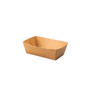 400x Snackbakje A1 kraft kartonnen snackbakjes, duurzaam en compact voor kleine snacks en sausjes