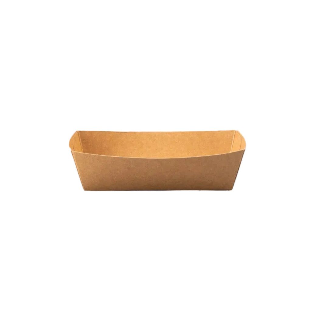 400 eco-friendly kraft kroketbakjes snack containers made from recycled paper pulp