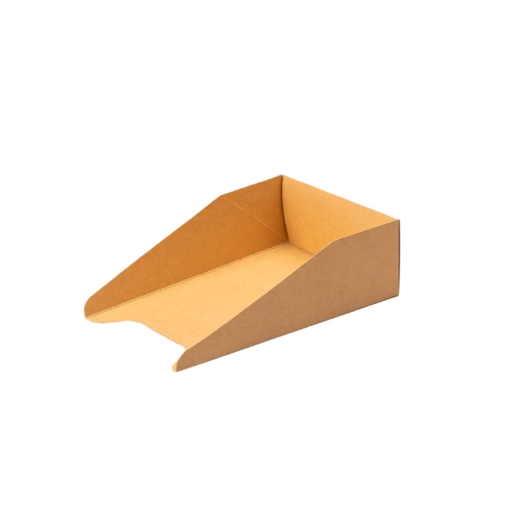 600x Bruin kartonnen wafelbakje - XL