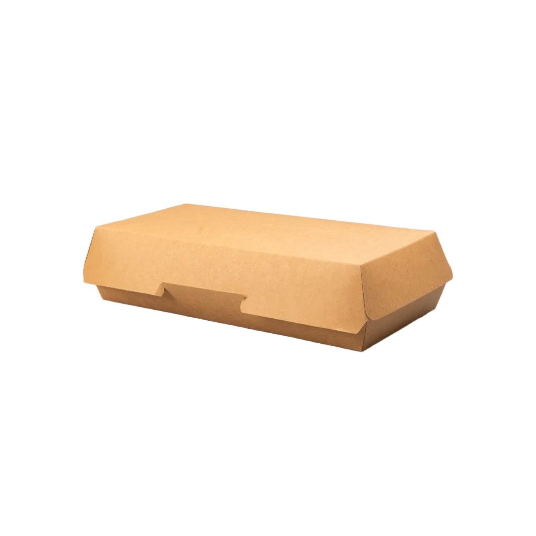 300 stuks kartonnen panini en baguette dozen 26,5x12,2x7cm voor horeca en takeaway