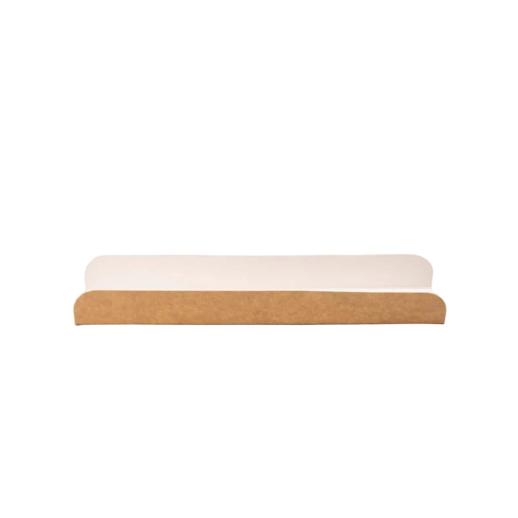 Stack of 500 eco-friendly kraft carton broodverpakkingen sandwich packaging boxes for takeaways