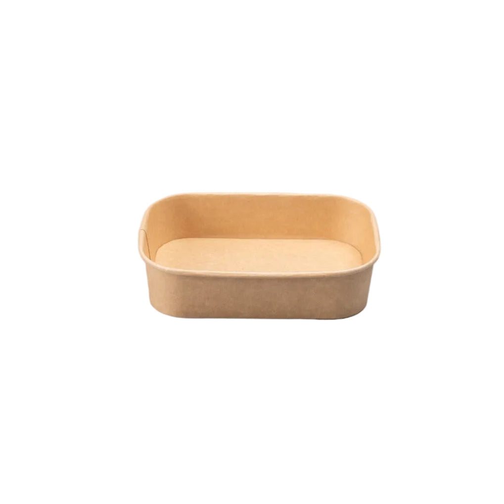Set of 300 kraft paper maaltijdbak containers 500ml for hot and cold meals, eco-friendly takeaway packaging