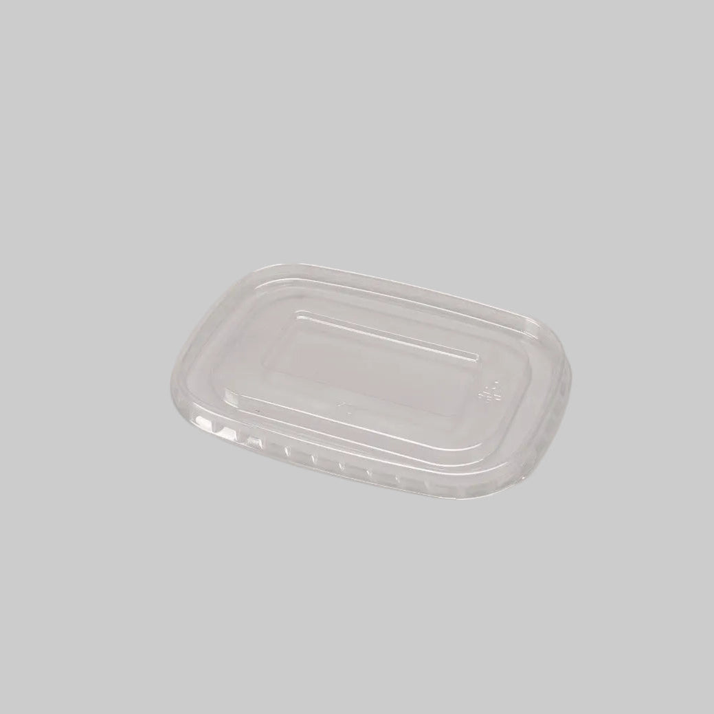 300 transparent PET deksel for 172mm meal trays in bulk pack of 300, compatible with 500-1000ml containers