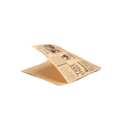 Biologisch afbreekbaar hamburger zakje van kraftpapier 16x16cm vetvrij en voedselveilig