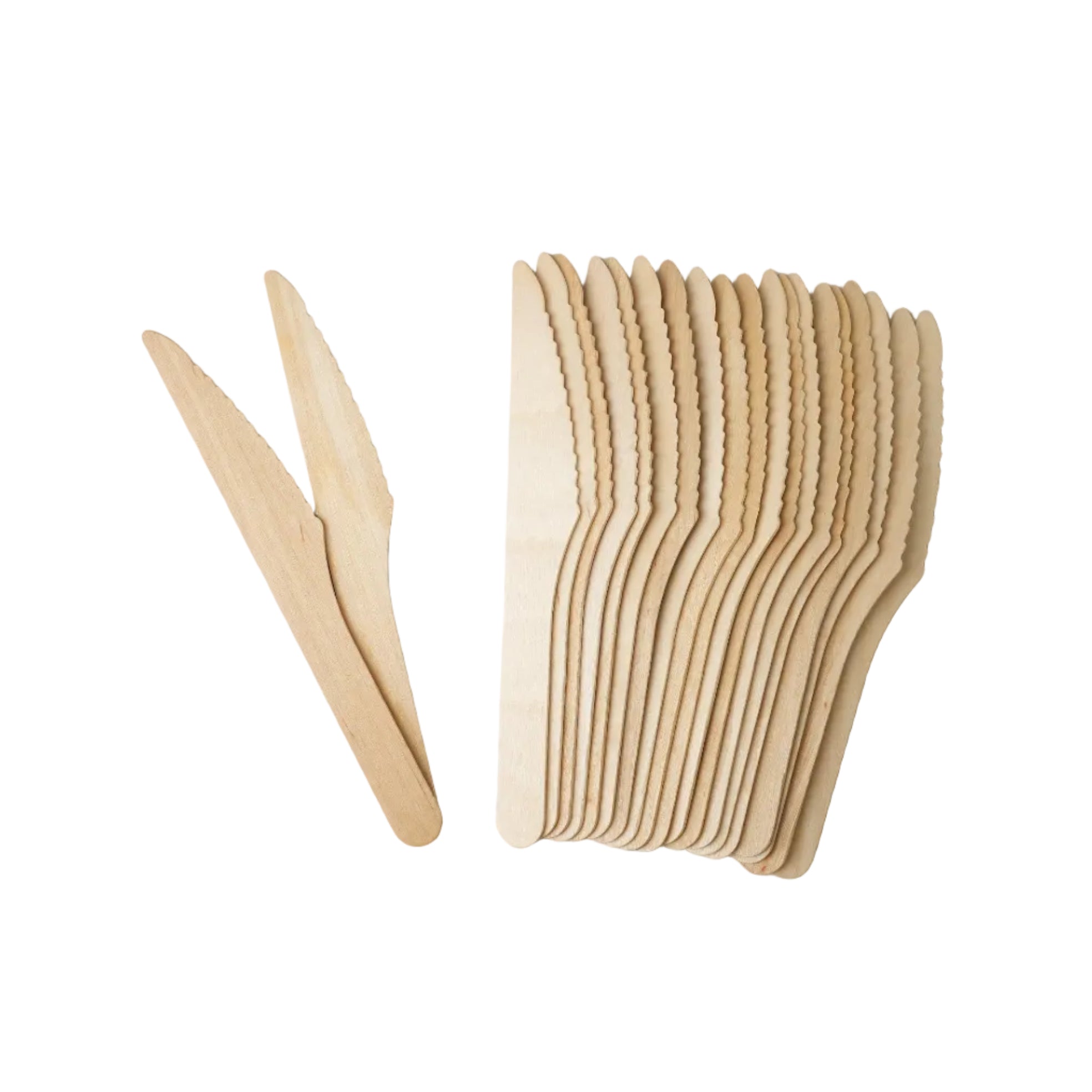 1000x Houten Mes 160mm 100% FSC Biologisch