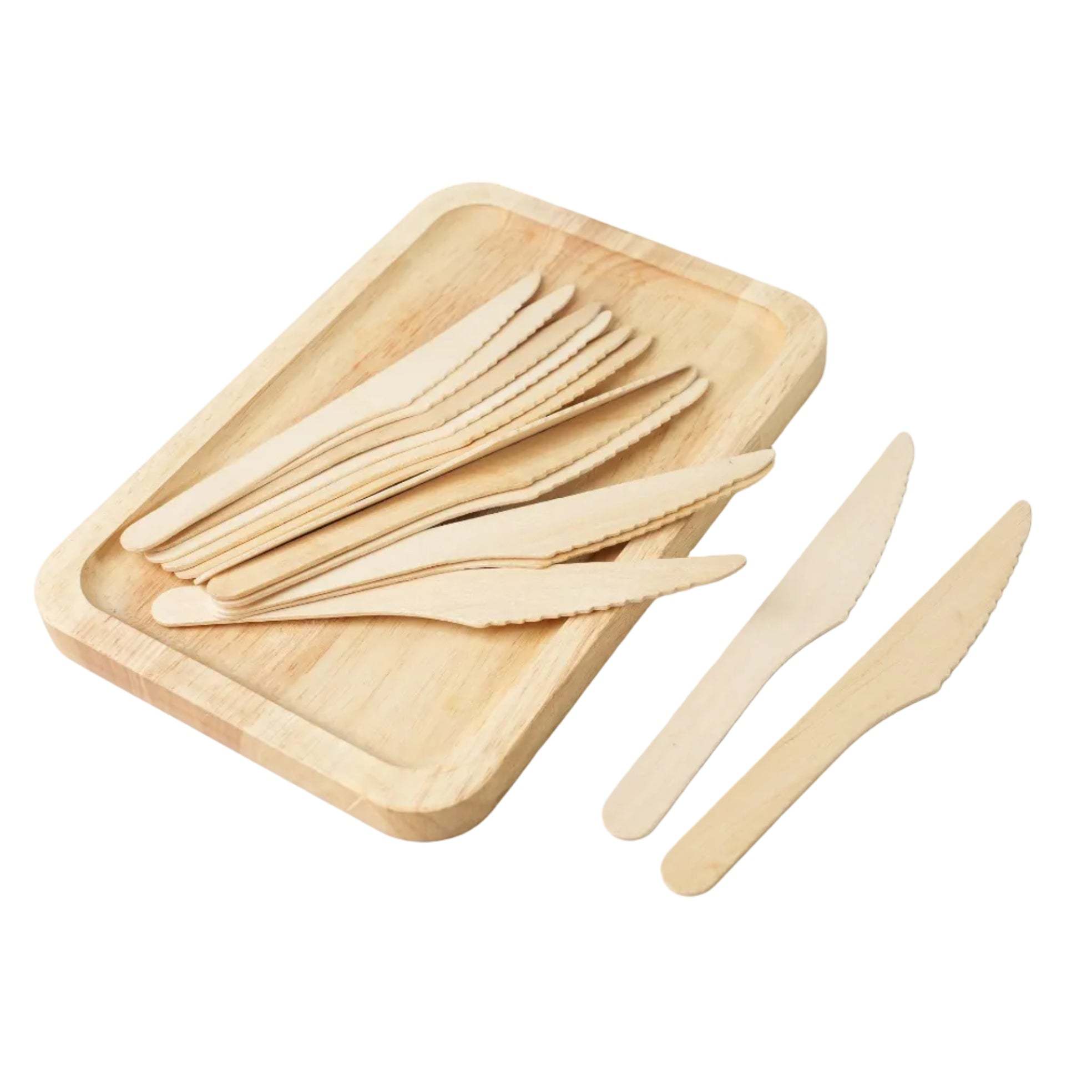 1000x Houten mes 160mm 100% FSC biologisch
