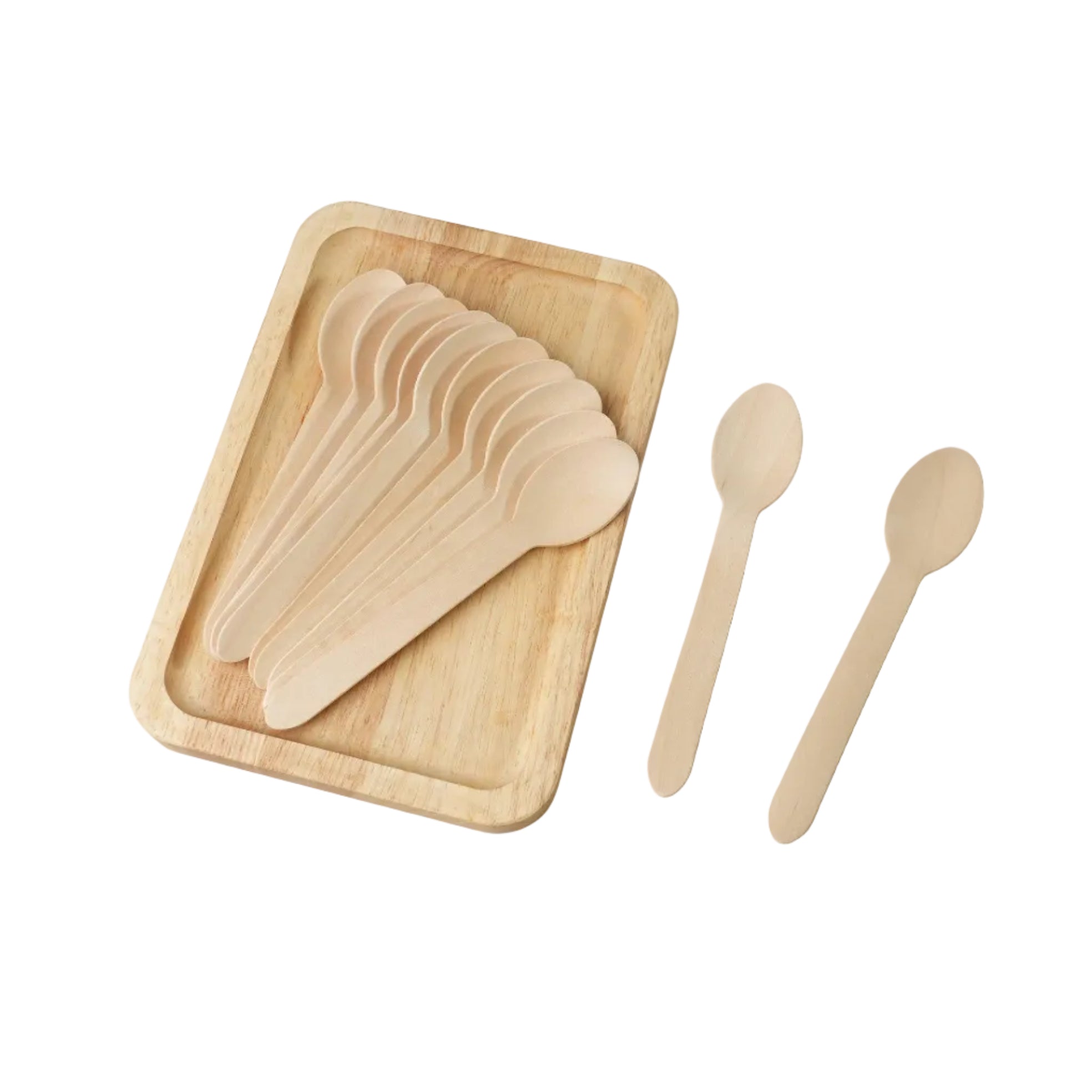1000x Houten lepel 160mm 100% FSC Biologisch