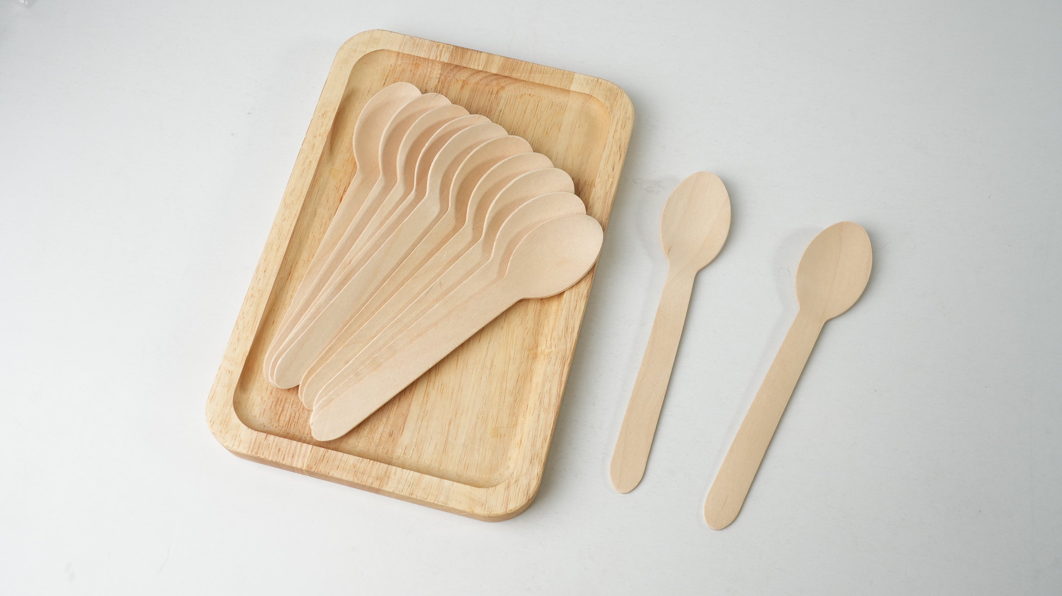 1000x Houten lepel 160mm 100% FSC Biologisch
