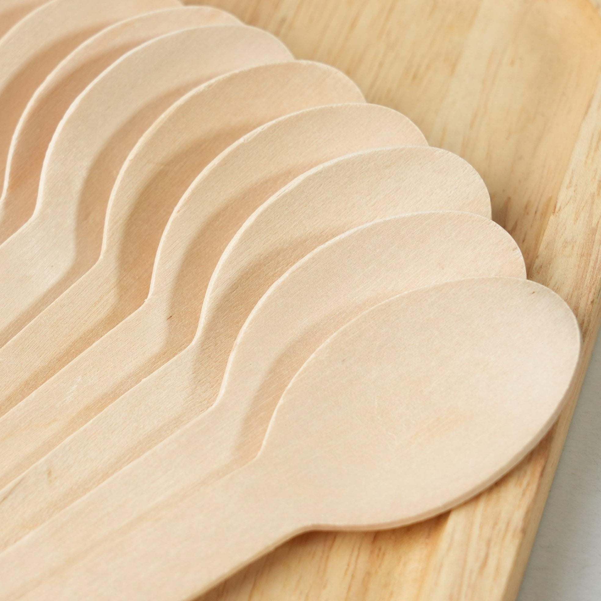 1000x Houten lepel 160mm 100% FSC biologisch