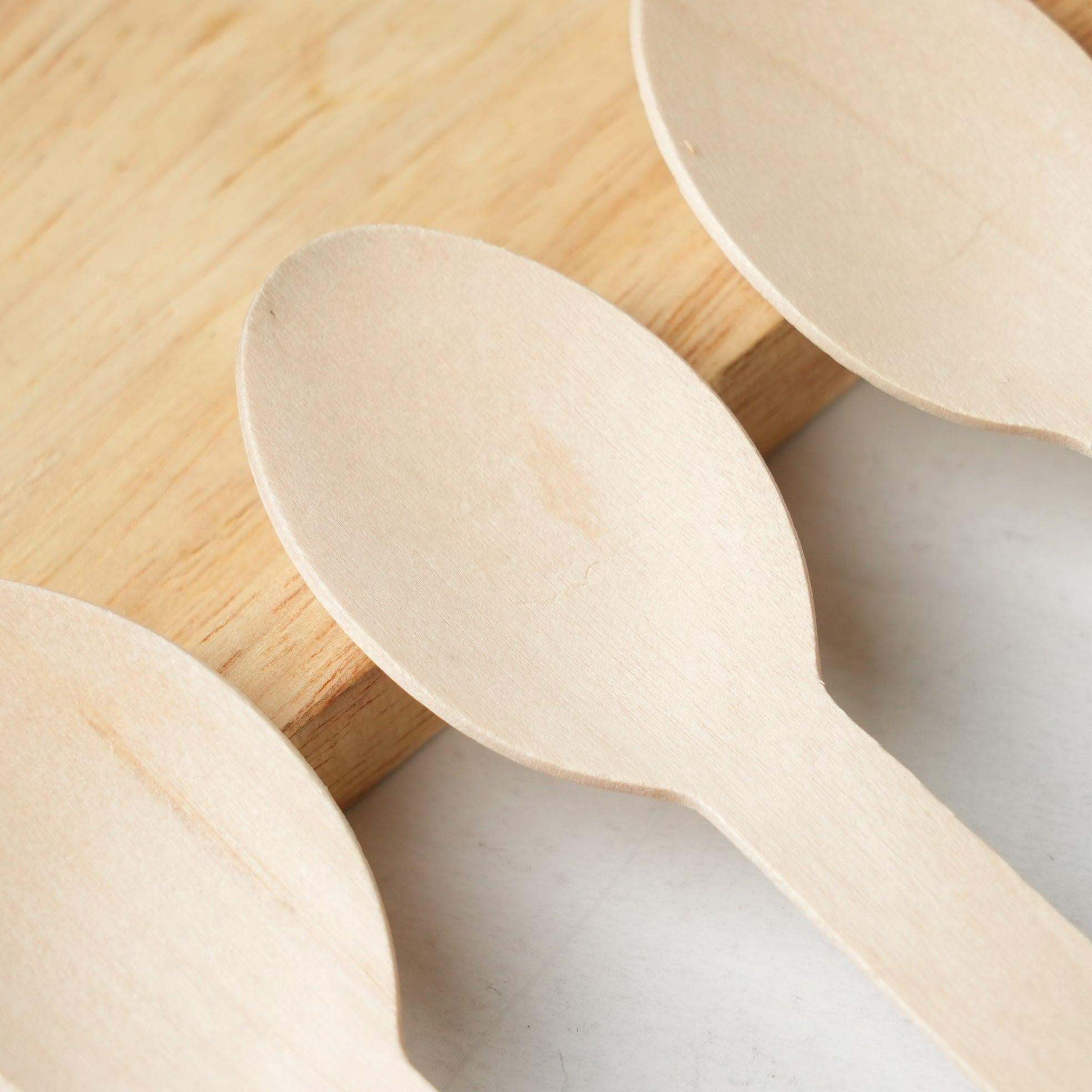 1000x Houten lepel 160mm 100% FSC biologisch