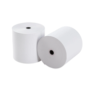 Set of 25 BPA-free thermal receipt printer rolls 80x80x12 mm, 48 grams, 75 meters each for reliable printing
