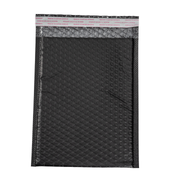 10x hoogglans zwarte luchtkussen enveloppen 26x30cm met schokabsorberende binnenkant