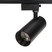Ronde zwarte aluminium LED railverlichting 24W natuurlijk wit 6000K verstelbare track spot