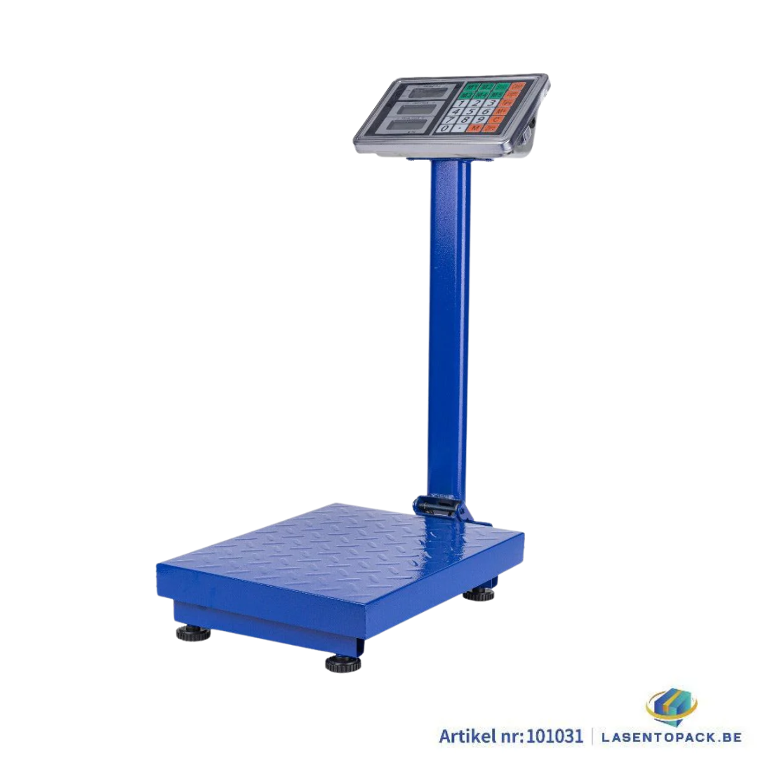 Platformweegschaal met LED-display, nauwkeurig tot 0,05 kg, maximaal 300 kg, platform 50x40 cm