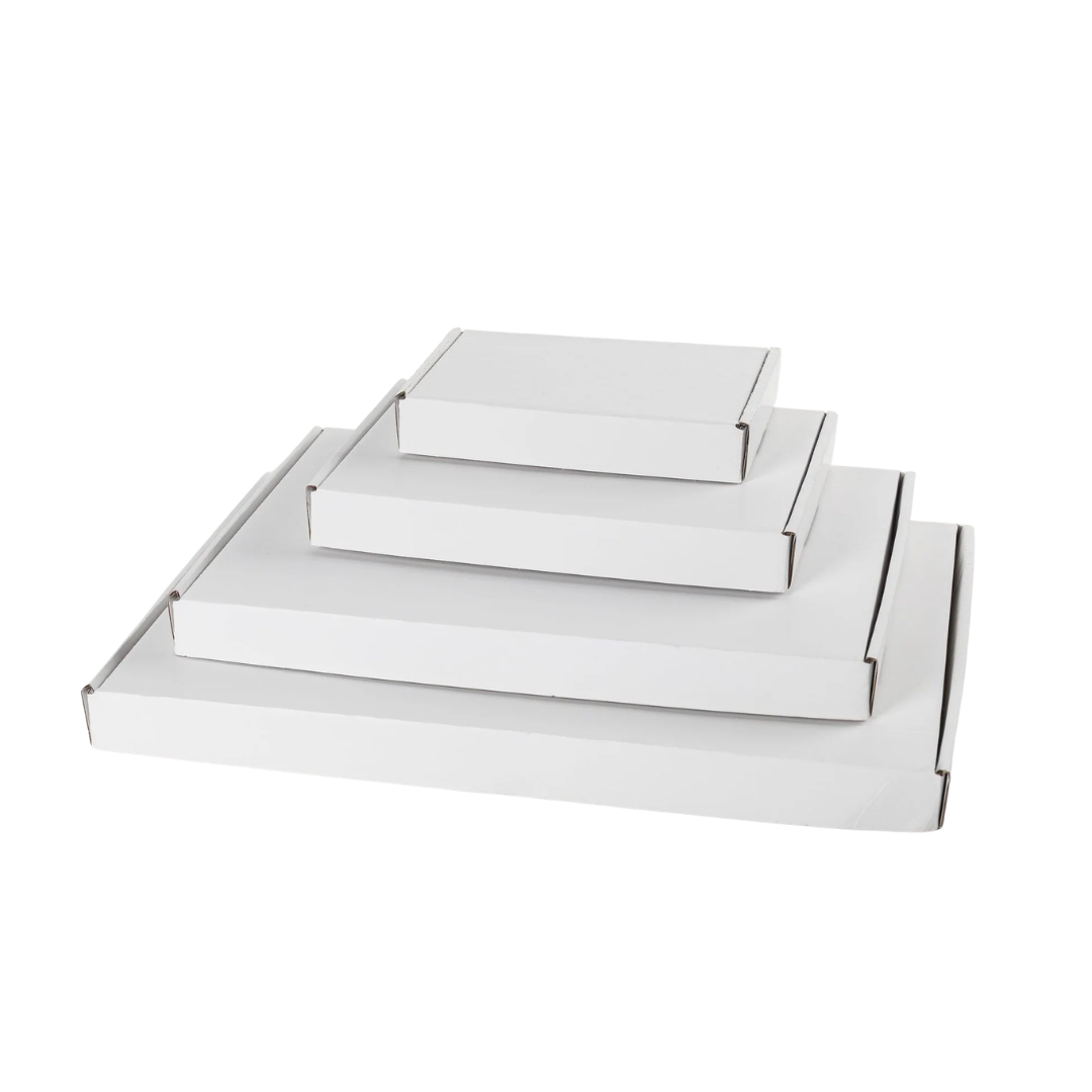 50x Brievenbusdoos A4 - 31x21.5x2.8 cm - Wit