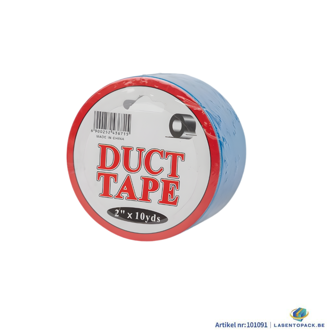 Set of 6 blue duct tape rolls, 2 inch x 10 yards, durable gaffa tape for repairs and events