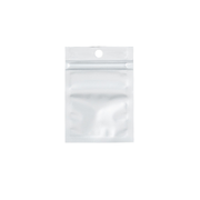 Set of 100 premium self-sealing 6x22cm repair grip ziplock bags with transparent front and white back