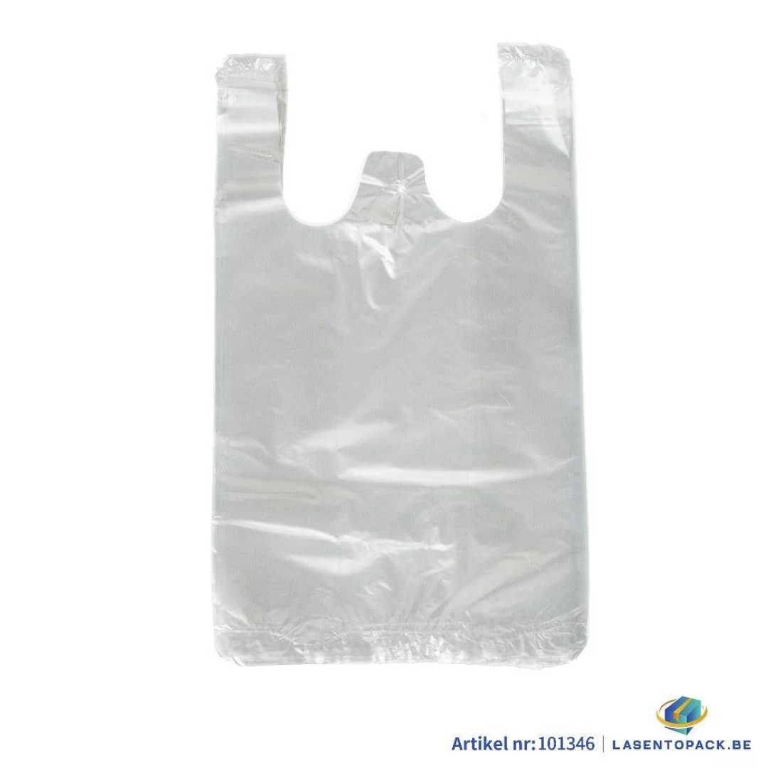 500x Hemddraagtas - 20cm x 35cm - Transparant