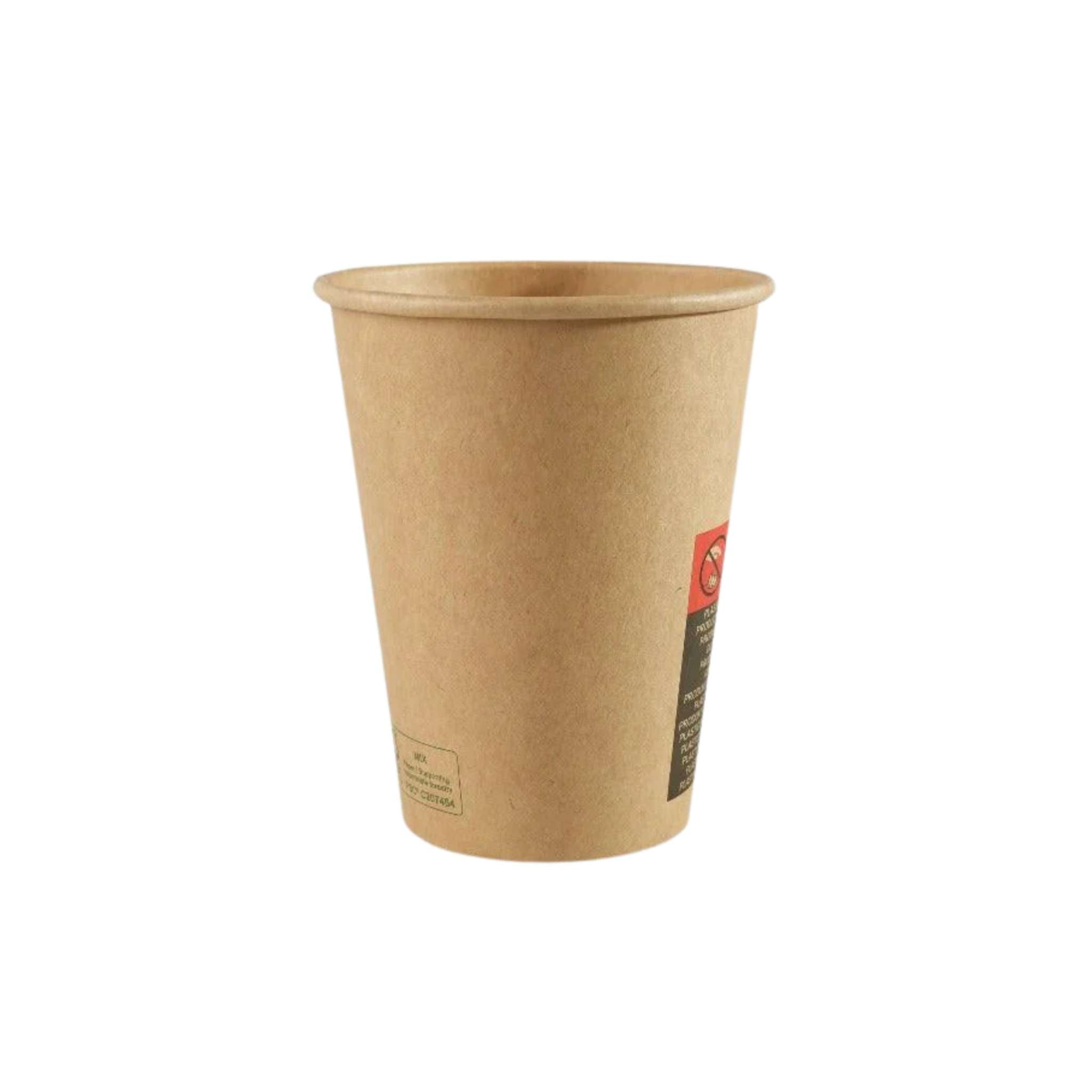 Bruine Koffiebeker Nature Kraft 350ml FSC-gecertificeerd en BIO eco-vriendelijk to-go cup