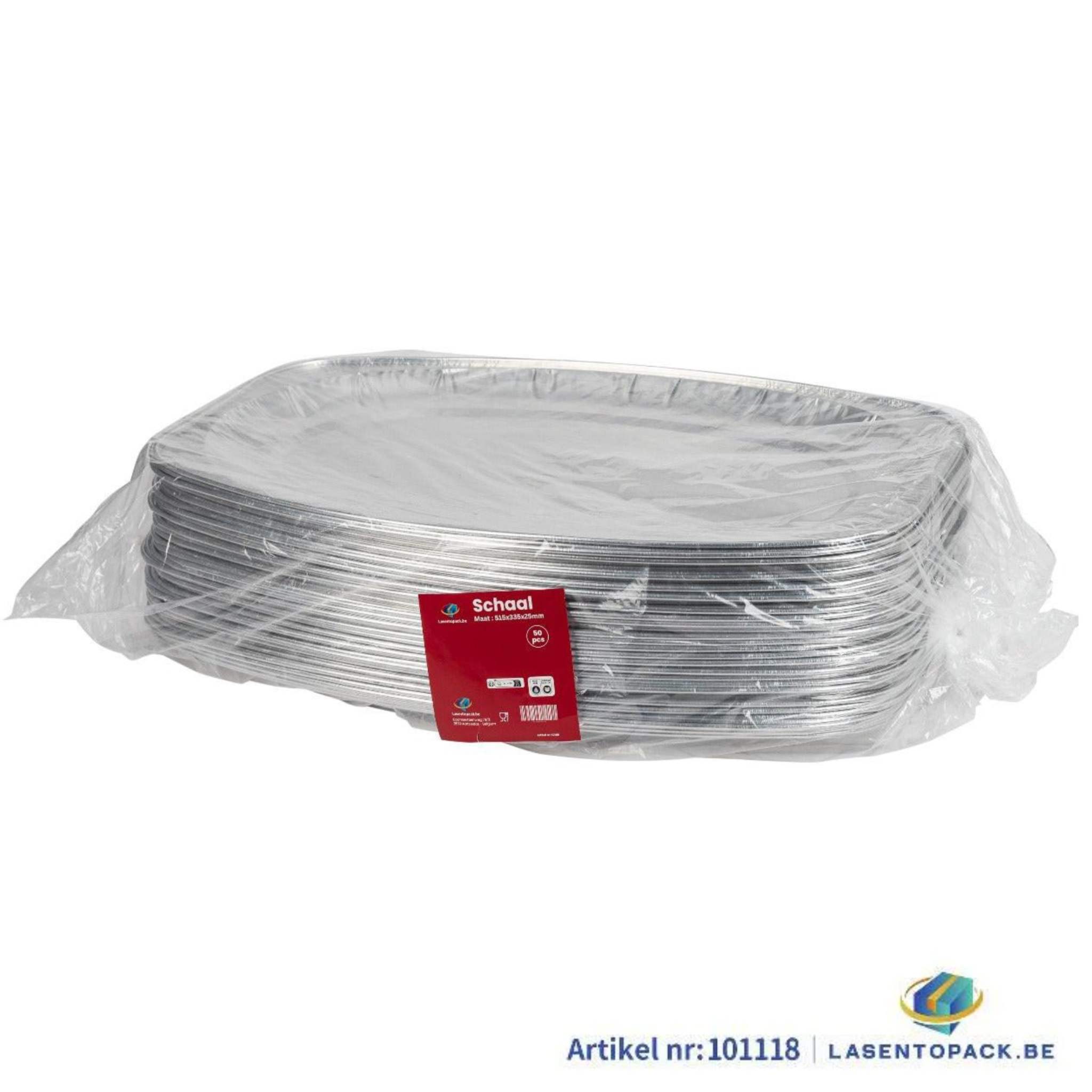 50x Catering tray aluminum 550mm x 362mm x 30mm