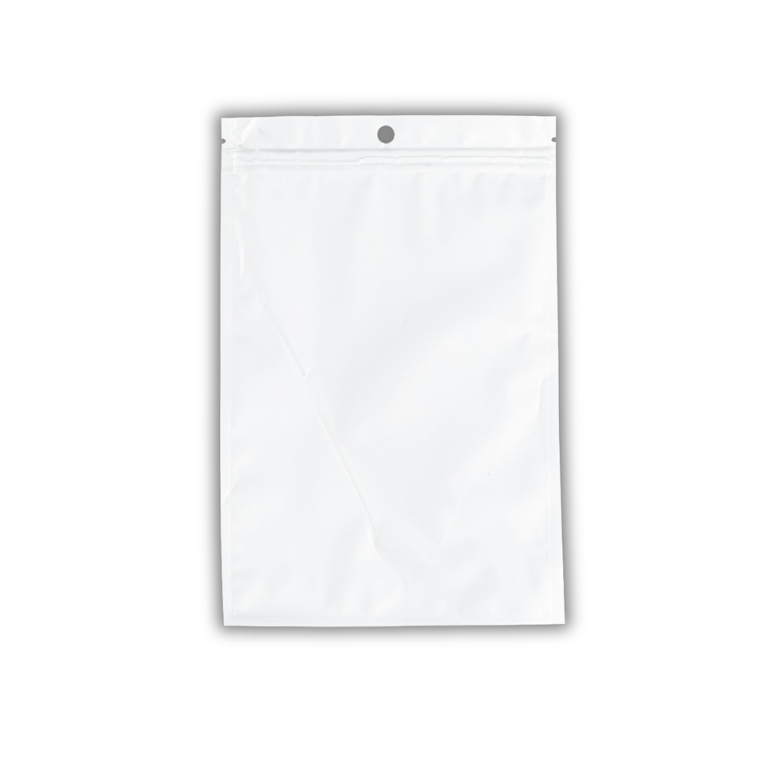 Set van 100 zelfsluitende reparatie zakjes 14x17 cm transparant en glanzend wit