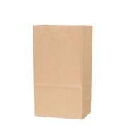 50 stuks bruine blokbodem papieren kraft zakjes van 18x11x32 cm