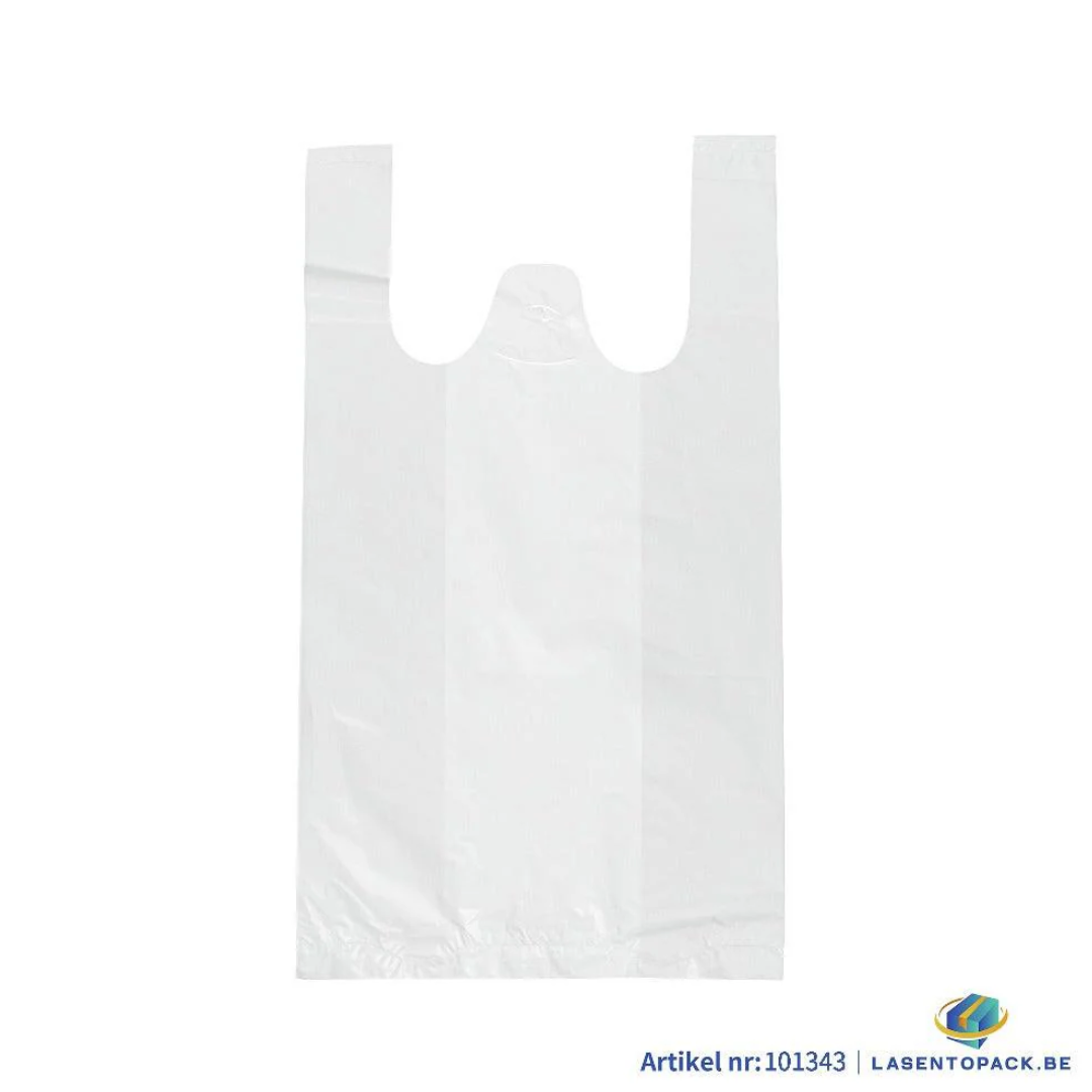 500x Hemddraagtas - 20cm x 35cm - Wit