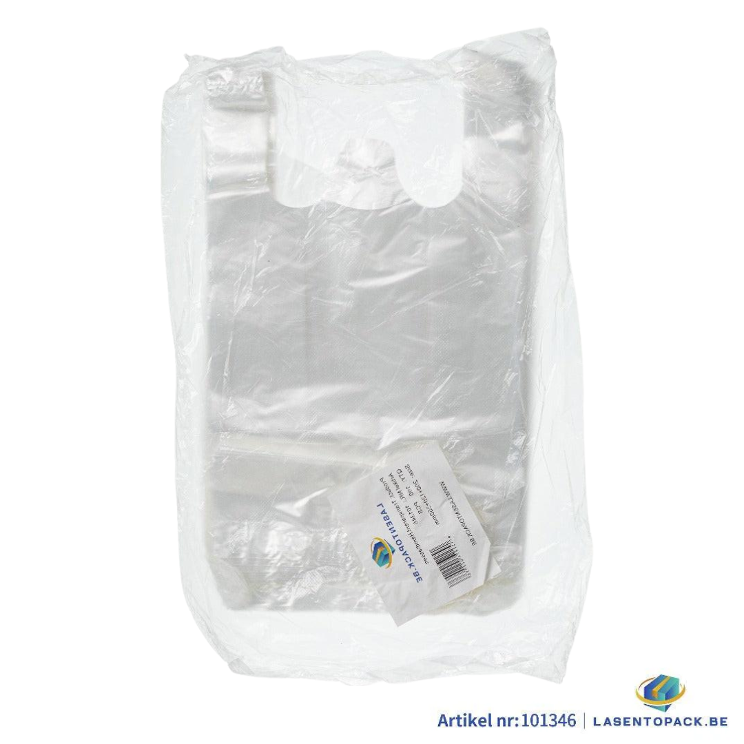 500x Hemddraagtas - 20cm x 35cm - Transparant