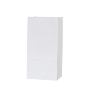 50 stuks blokbodem papieren kraft zakjes wit 12cm x 22cm duurzame en milieuvriendelijke kraft zakken