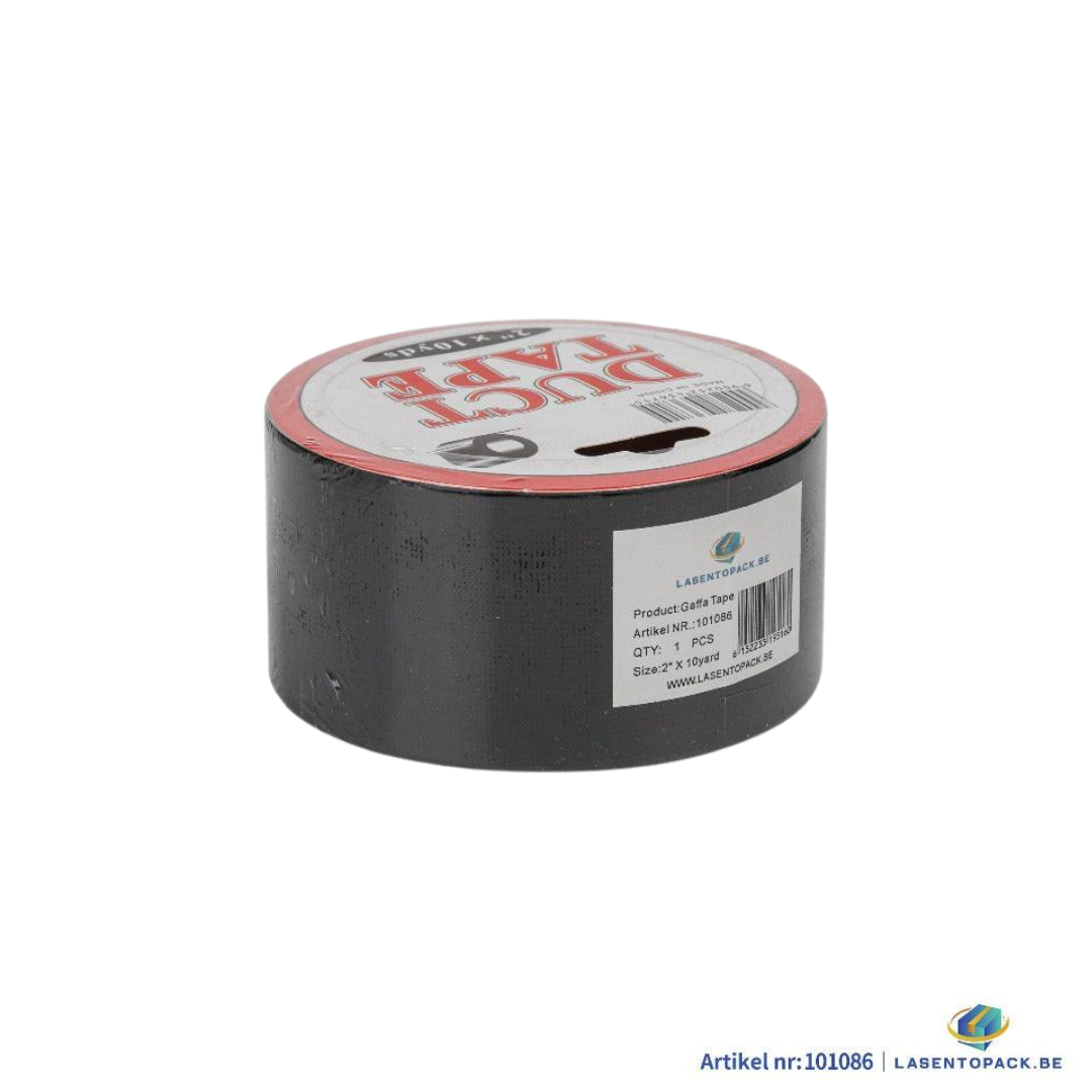 6x Duct Tape / Gaffa Tape Schwarz – 5 cm x 9,1 m (2 Zoll x 10 Yards)