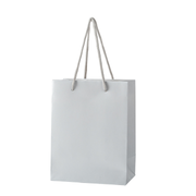 12x Papieren koordtas - 18cm x 23cm x 10cm - Zilver