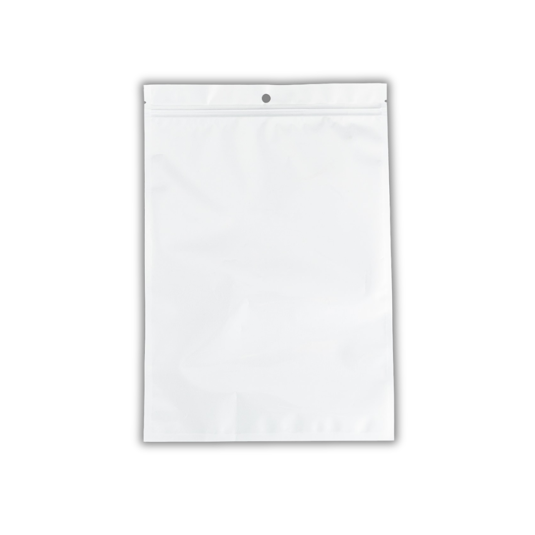 100 premium zelfsluitende reparatie zakjes 21x26 cm transparant voorkant wit achterkant