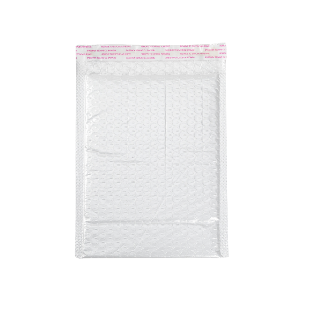 20 witte hoogglans luchtkussen enveloppen 32x42cm met schokabsorberende voering