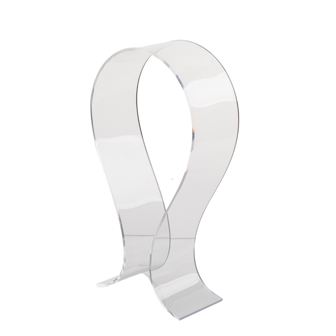 1x Doorzichtige hoofdtelefoonstandaard voor On-Ear Hoofdtelefoons