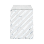 50 stuks gestreepte zilveren cadeau papier zakjes 10x15cm voor geschenken