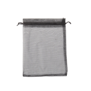 Set of 50 black organza bags 150mm x 200mm for gift packaging and events