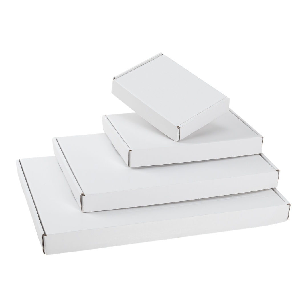 50x Brievenbusdoos A4 - 31x21.5x2.8 cm - Wit