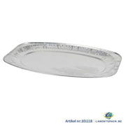 50 aluminium catering trays 550x362x30mm with rounded corners for oven use, packed 50 pieces