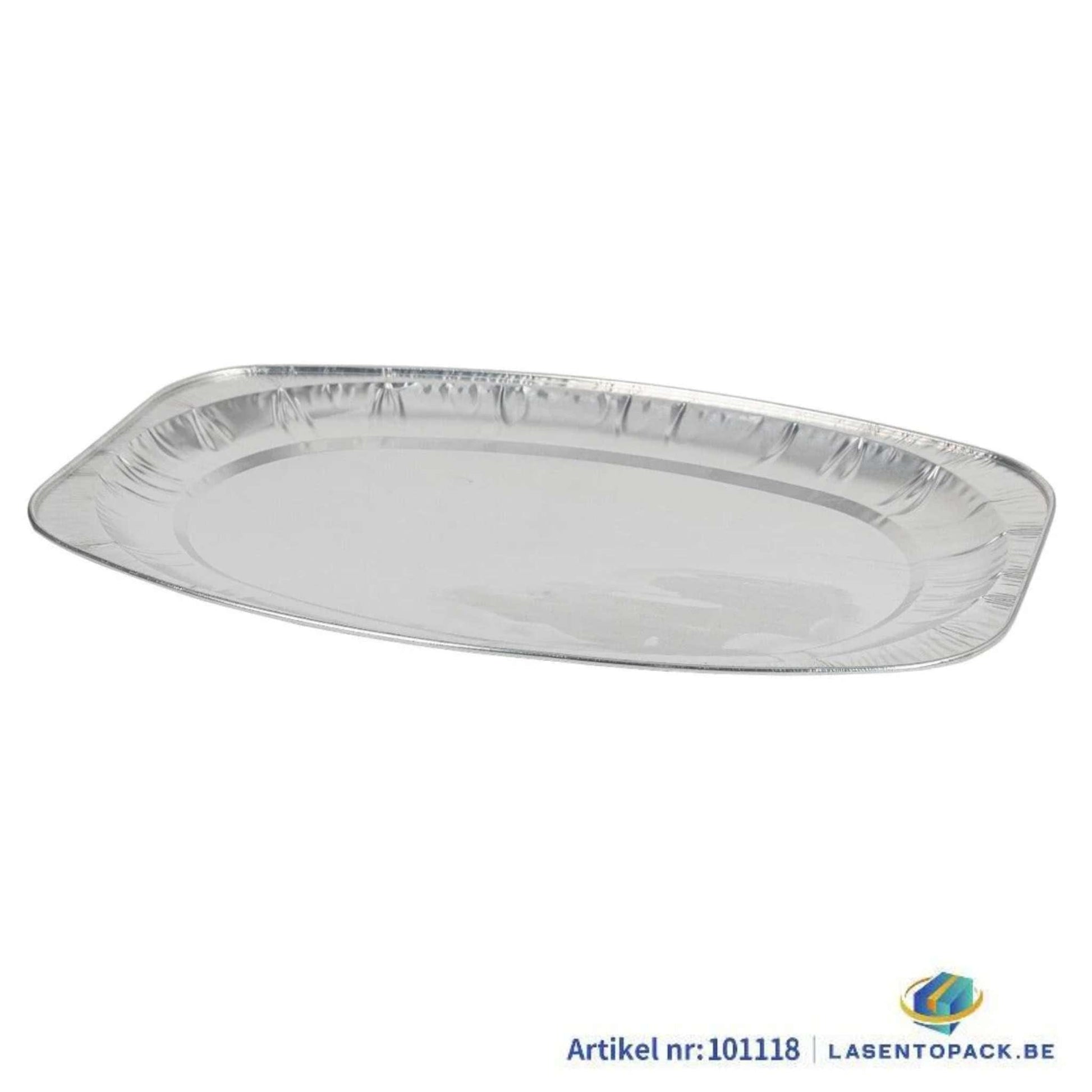 50 aluminium catering trays 550x362x30mm with rounded corners for oven use, packed 50 pieces