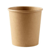 Set of 500 kraft Soepbeker 450 ml soup cups with PE coating, Ø98mm, leak-proof for hot and cold food