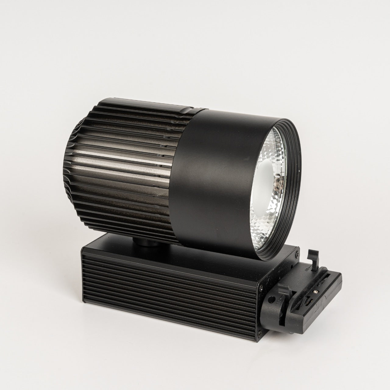 LED Track Lighting - Track Spot - 30W - Round - Natural White 6000K - Black - Aluminum